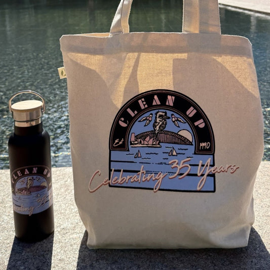 The Clean Up Australia Bag and Bottle combo.